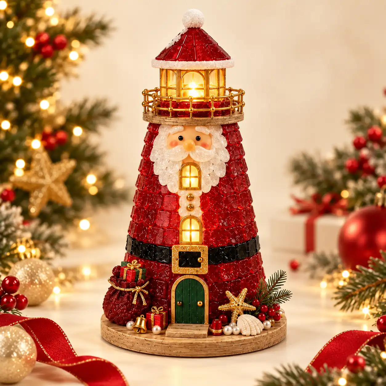 3D Light-Up Christmas Lighthouse DIY Kit